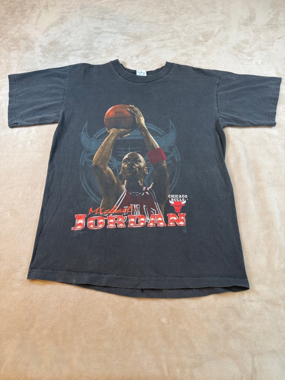 90’s Michael Jordan Chicago Bulls T-shirt Vintage Salem Sportswear Single Stitch